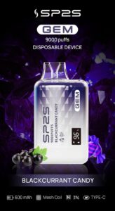 sp2s9000口一次性電子煙蜜桃汽水口味長效大容量 | 多種口味